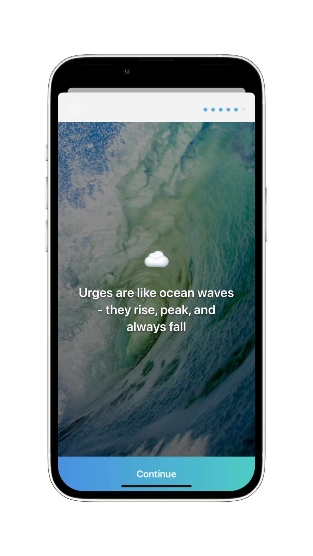 Nogambling app urge management tool with guided breathing exercises